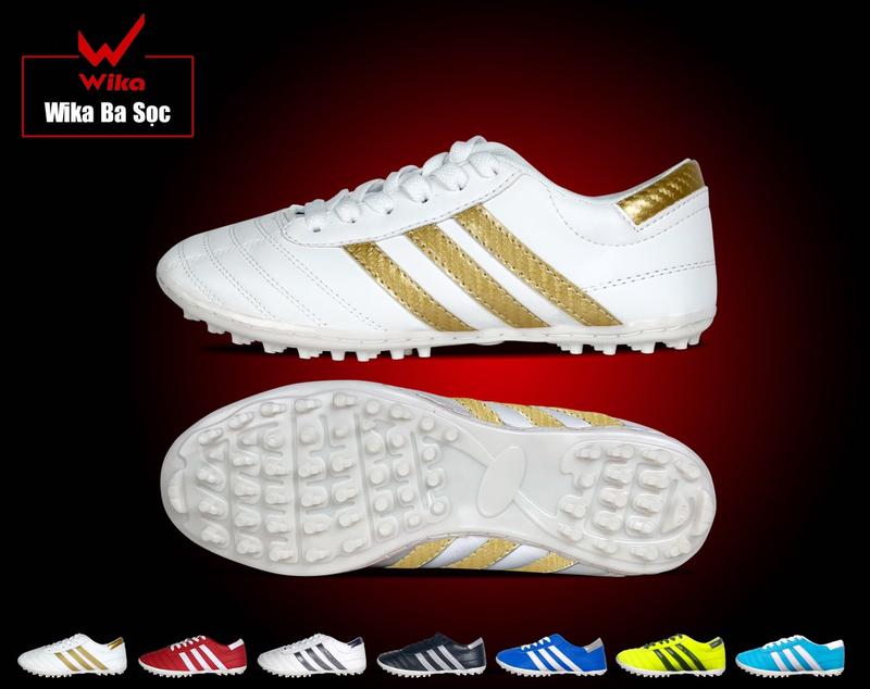 Giầy đá bóng ba sọc KHÂU FULL ĐẾ  - Giày Đá Banh Giày Thể Thao Sneaker Sport Tập Thể Dục Chống Trơn Trượt