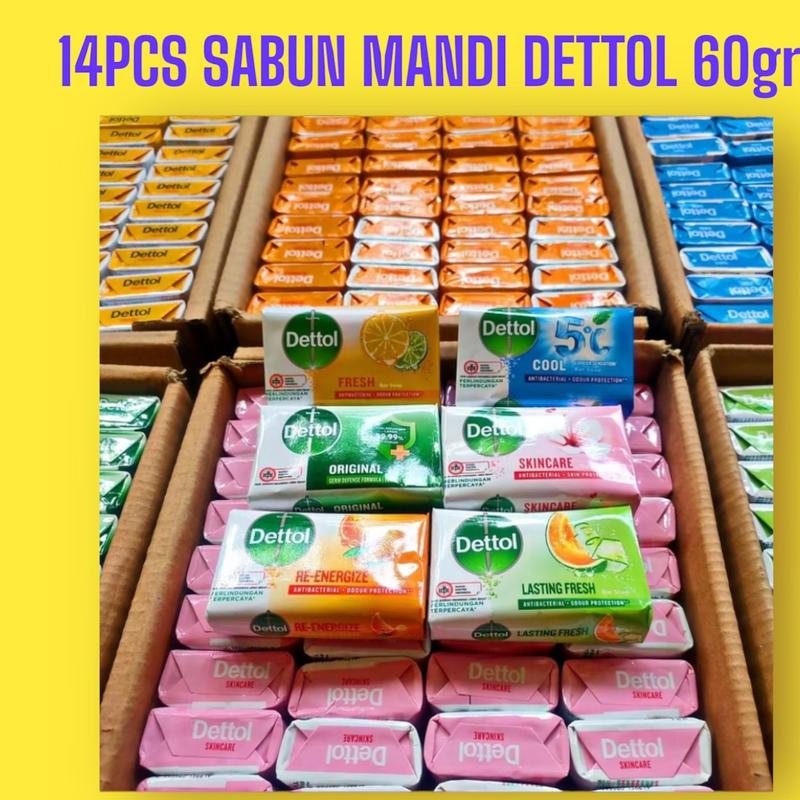 promo dettol 60 gram 14pcs sabun mandi murmer Soap Hand 0