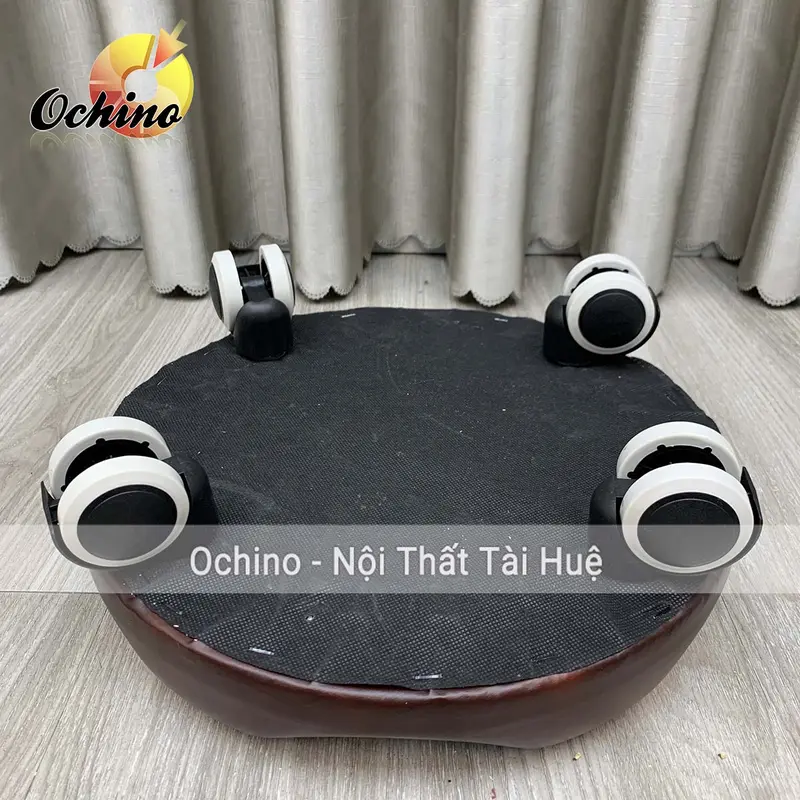 Ghế Tròn Xoay Thấp Ngồi Đóng Hàng, Làm Nail Mẫu Tròn Vát Hiện Đại Cao 12cm (Hàng Sẵn) 5