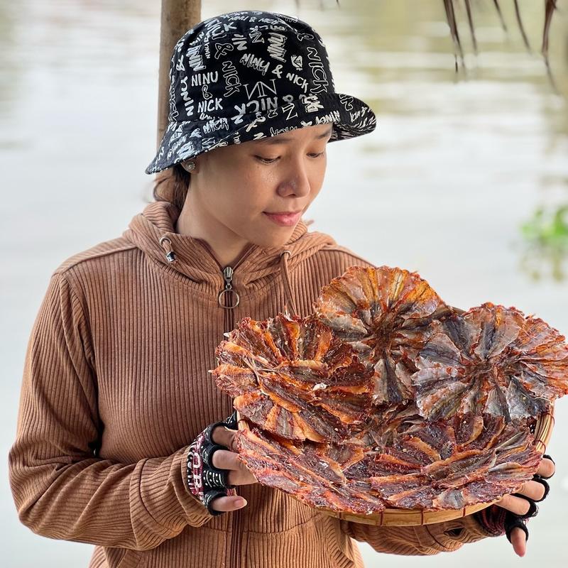 KHÔ CÁ CHỈ VÀNG 1kg TẨM GIA VỊ - Snack Food ngọt ngọt mặn mặn