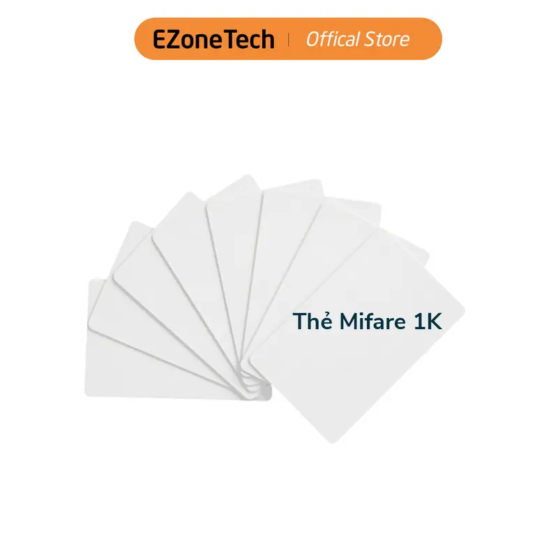 Bộ 5 Thẻ Từ RFID Tần Số 13.56Mhz Màu Trắng (Mifare Card) 0