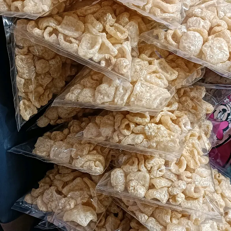 Kerupuk Kulit Babi Kerubi B2 Enak Gurih Renyah Garing kemasan Plastik 1