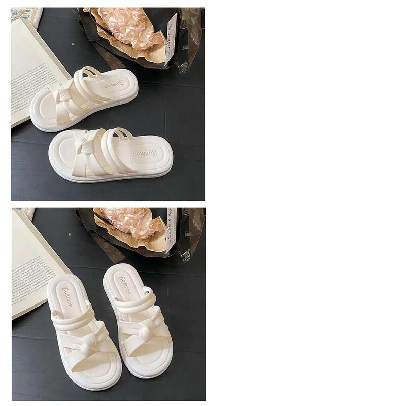 Product Introduction of New Fashionable Versatile Women's Slippers Summer Outer Wear Thick Bottom Anti-Slip PVC Slip-On Sandals From China mary  janes  shoes mules 21