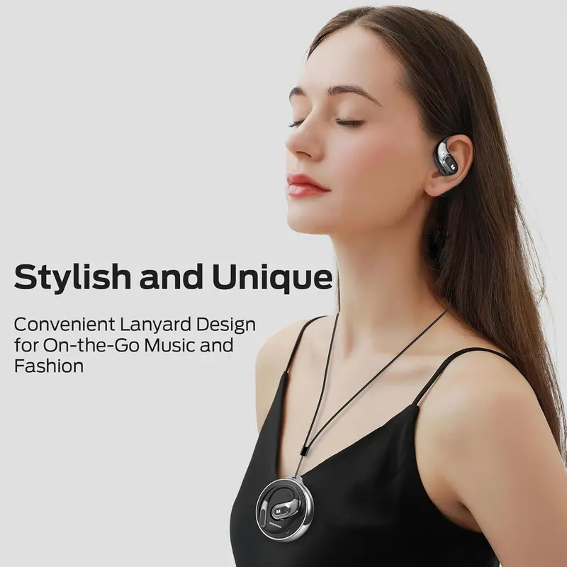[COD] Tai Nghe Nhét Tai Mở Quái Vật, AC330, Tai Nghe Không Dây, Bluetooth 5.4, Đàm Thoại Rõ Ràng, Hộp Xoay Sành Điệu Có Dây Đeo Buộc, Sạc Type-C, Vừa Vặn Thoải Mái, Phát Lại 24H, Chống Nước IPX5 5