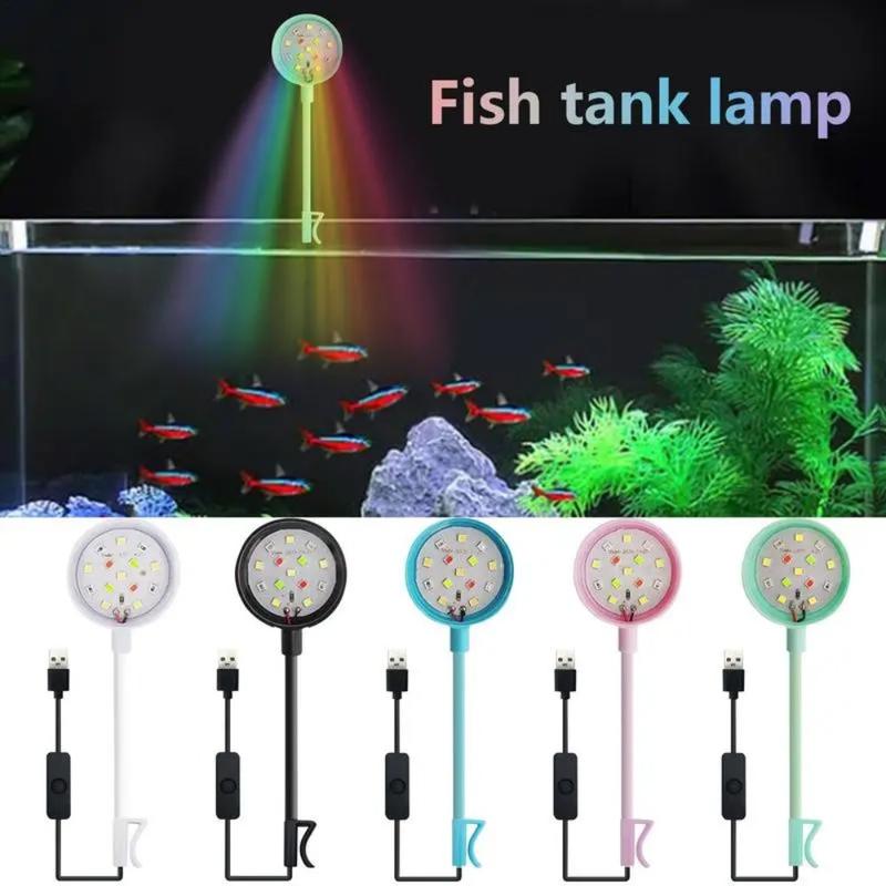 Product Introduction of Đèn Bể Cá, Cắm USB Mới, Không Thấm Nước, Đèn Led Mini, Có Thể Điều Chỉnh 360 Độ, Đèn Bể Cá, Thích Hợp Cho Bể Cá 16