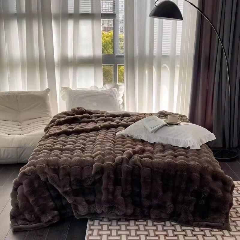 Chăn lông hồ li nhập khẩu cao cấp [ PHƯƠNG THẢO BEDDING]