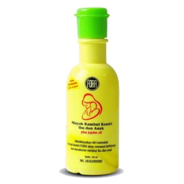 Original minyak kemiri plus jojoba oil Fora kemiri penyubur rambut bayi ibu anak bpom 7