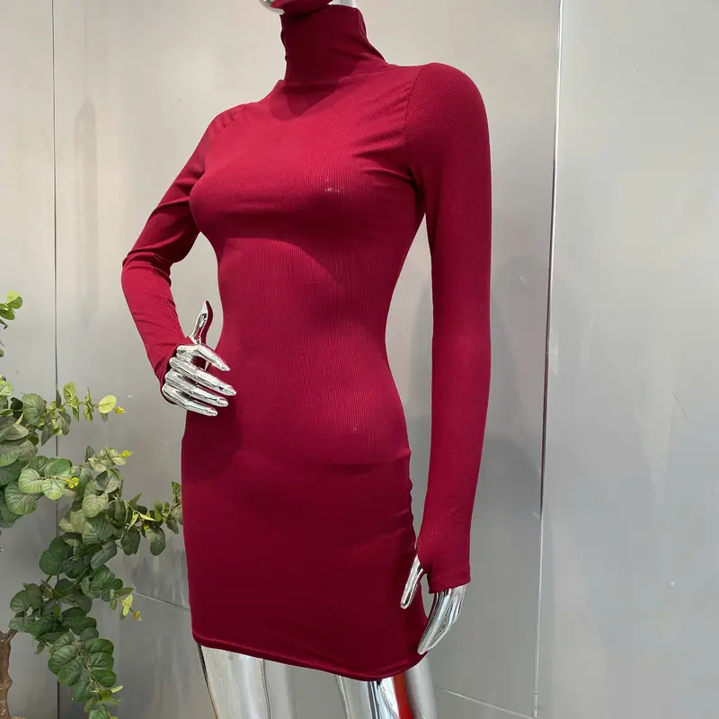 Váy thun tăm Cổ Lọoooo - V44 Nữ Womennnnn 4