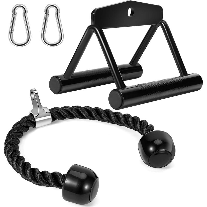 Cable Machine Attachments Set: LAT Pulldown Attachments Bar for Home ...