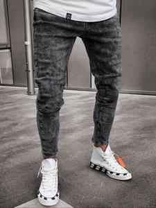 Men's Regular Fit Button Fly Denim Jeans, Casual Comfy Pants for Daily Wear, Fashion Men's Bottoms for All Seasons, Cotton