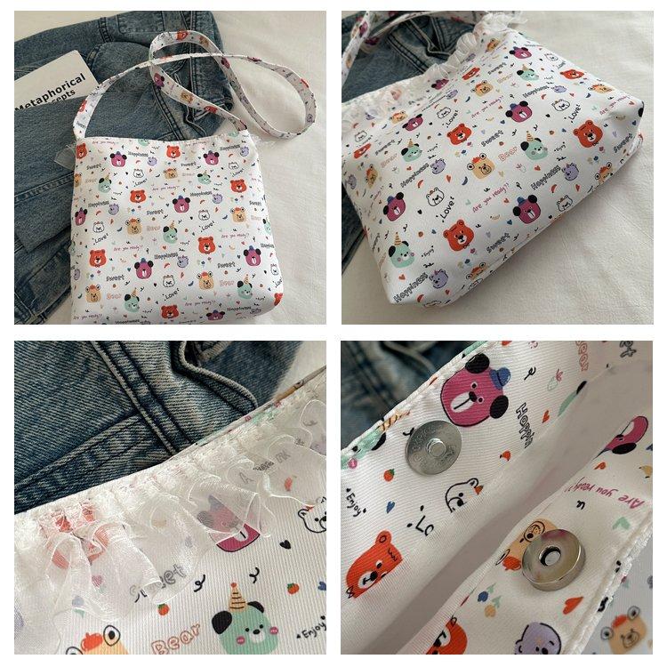 Product Introduction of Sewing Line Magnetic Snap Spring 2025 Women's Bag Shoulder Bag Personality Trend Large Capacity 7