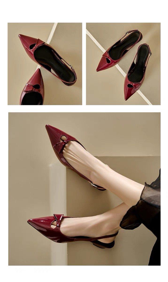 Product Introduction of Pointy heels for women Rubber buckle 17