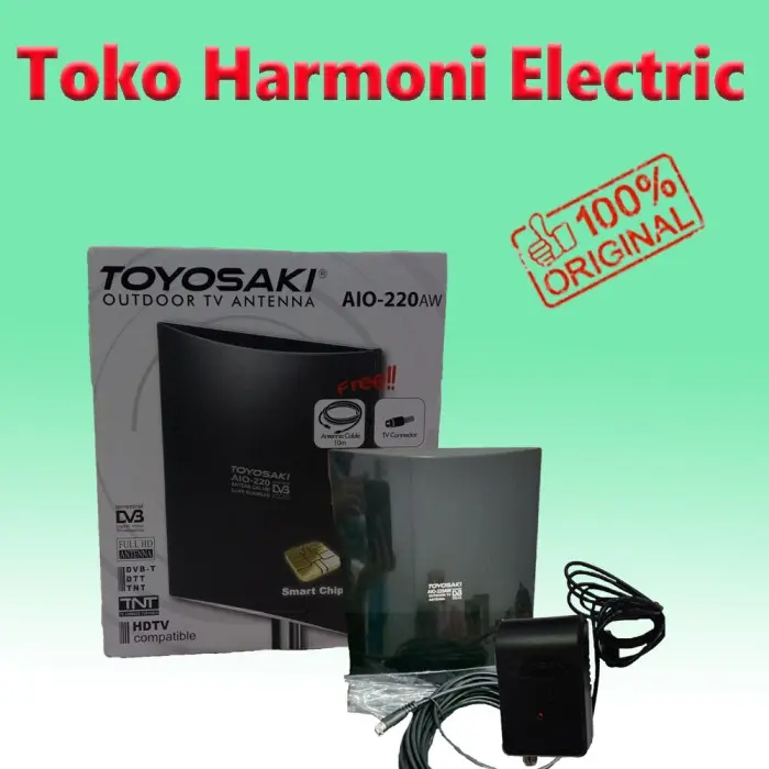 Antena TV Luar / Dalam Indoor/Outdoor Digital/Analog Toyosaki AIO 220