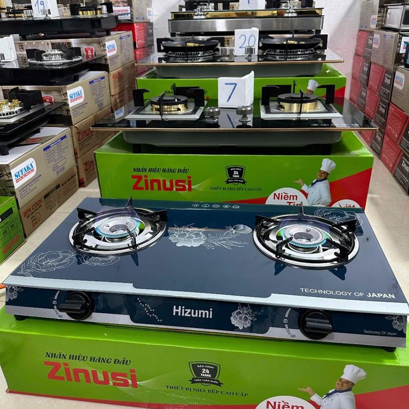 Bếp gas đôi HIZUMI,tiết kiệm gas, kính cường lực chịu nhiệt  bảo hành 24 tháng , shop cam kết hàng giống mô tả 3
