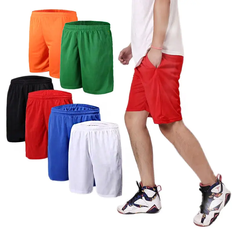 1pc Men Shorts Sport Football Training Casual Shorts Men child Kits Soccer Uniform Running Basketball Solid Color Loose Beach Short