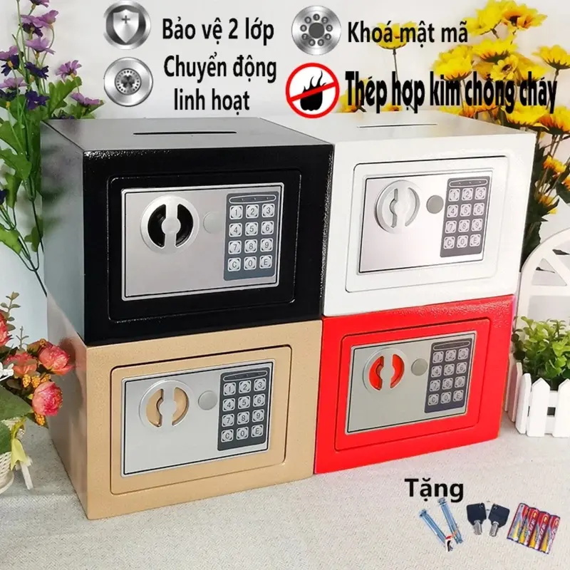 Két Sắt Mini Điện Tử Hàng Loại Tốt: An Toàn Chống Cháy và Bảo Mật Cao cho Gia Đình và Doanh Nghiệp 3