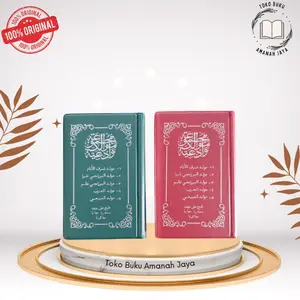 Buku Rawi al barzanji Maulid Nabi Kitab Rawi Berzanji Kertas HVS Putih Ukuran pxl 12x7 cm atau Ukuran Saku (Kalap) lengkap