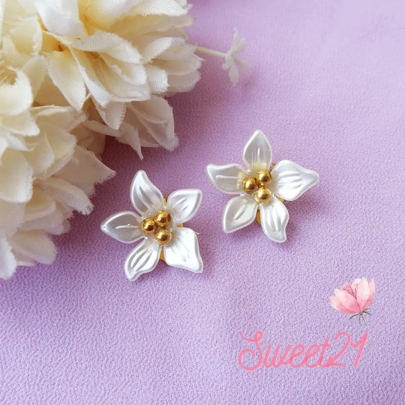 Anting Hijab  Anting Klip  Hijab Kekinian Sweet21 Nada TWB101 Perempuan 1