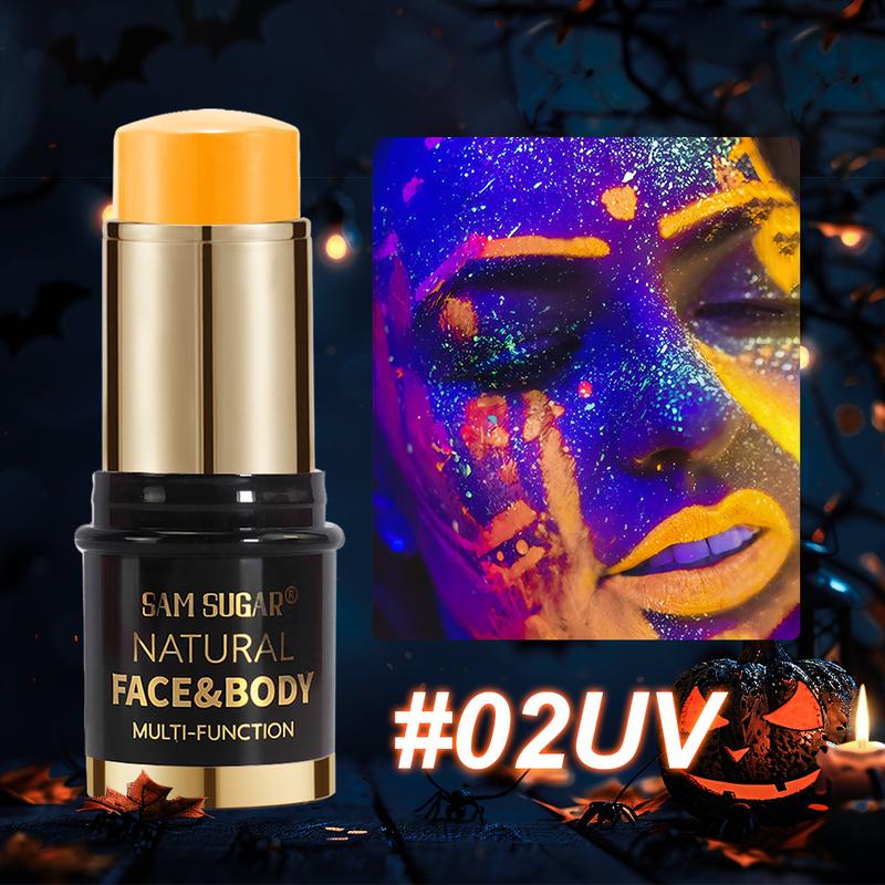 SAM SUGAR 12 Màu UV Halloween Sơn Huỳnh Quang Dán Mặt Cơ Thể Kem Trang Điểm Tiệc Sân Khấu -Xiii 8