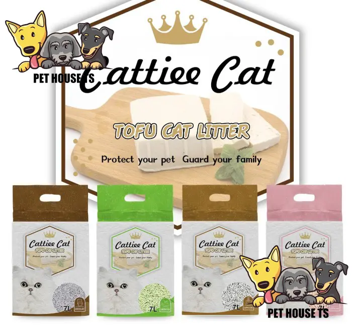 PASIR TOFU CAT LITTER CATTIEE CAT 7 LITER 1 DUS (6PACK) 0