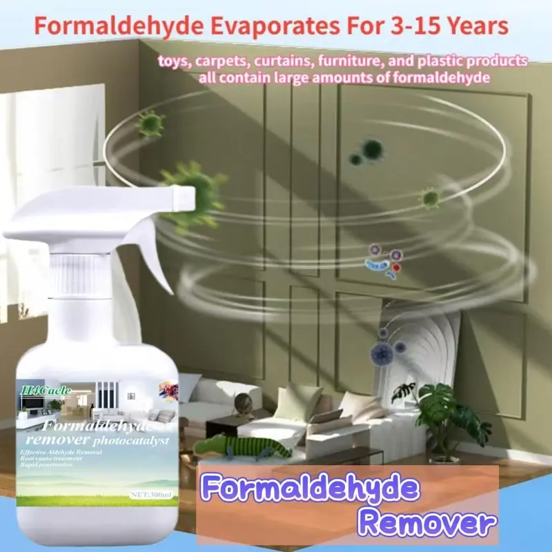 Multipurpose Formaldehyde Remover, 1 Count Household & Car Air Purifier Spray, Formaldehyde Remover for New House, Bedroom, Sofa, Plastic Interior 2