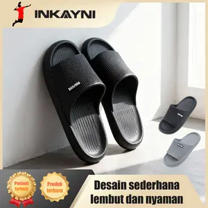INKAYNI Sandal Selop Pria Size 36-45 Motif Classic Modern Bahan EVA Karet Elastis Empun Anti Slip