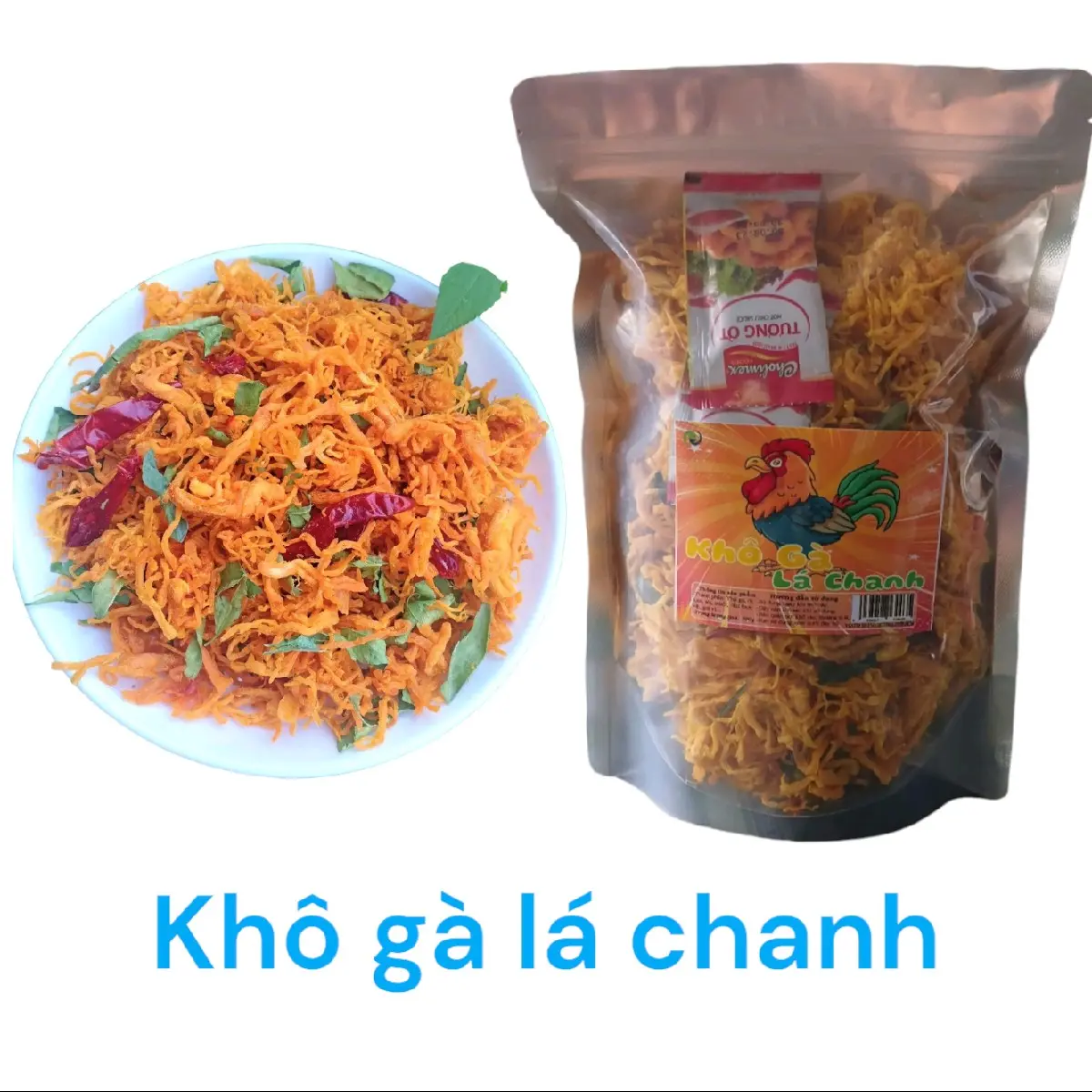 KHÔ GÀ LÁ CHANH THƠM NGON BỔ RẺ Cay Snack Food Ăn Vặt