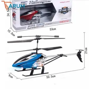 (ARUM) 50CM Pesawat helikopter ukuran besar 2.4G Remote Control Helicopter Baterai 1000mAh Alloy LED Helikopter mainan anak Hadiah