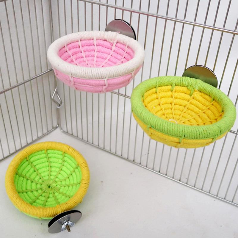 Product Introduction of Pet Bird Nest Hanging Sleeping Bed Cotton Rope Cave Cage Toys Soft Bird House Hut for Cockatoo Parrot Lovebird Budgies Hamster 5