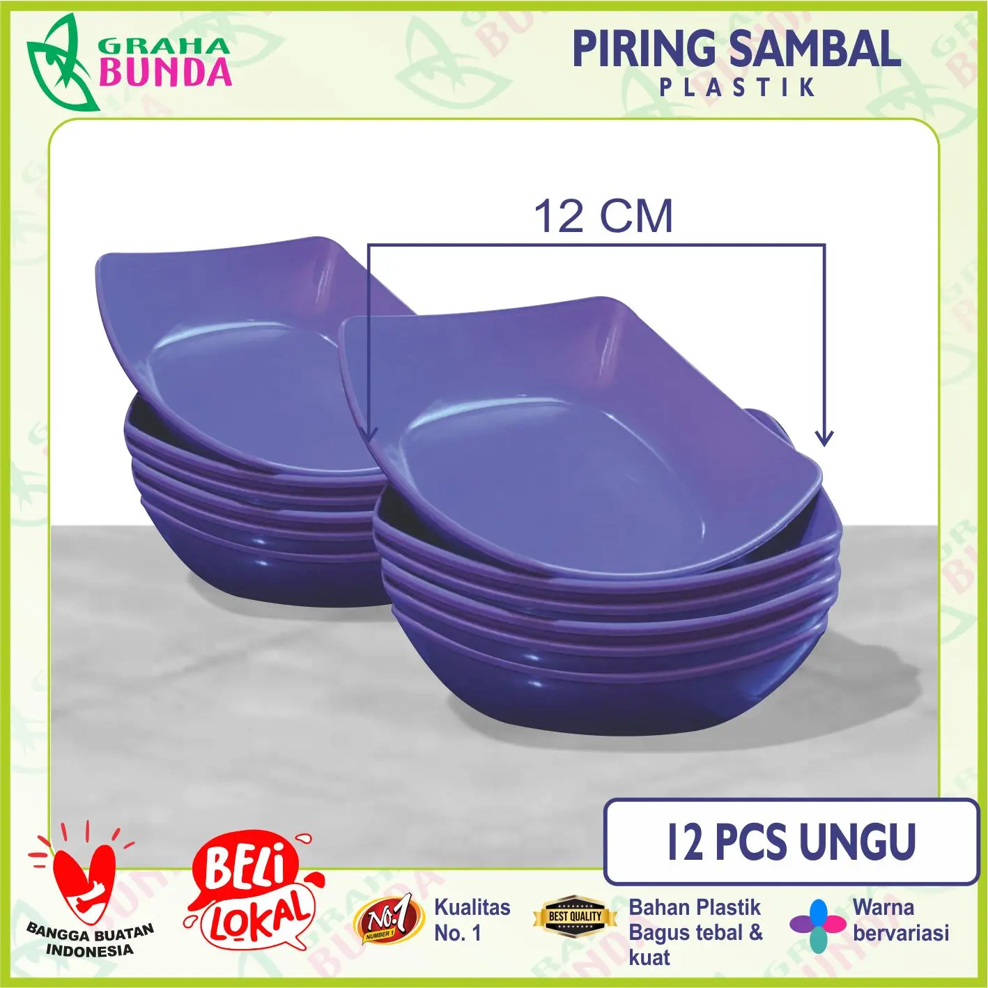 ( PROMO MURAH ) Graha Bunda PAKET 3 PCS / 6 PCS / 12 PCS Piring Sambal / Piring Sambal Plastik / Piring Plastik Sambal 4 Warna ( PROMO MURAH ) Graha Bunda PAKET 3 PCS / 6 PCS / 12 PCS Piring Sambal / Piring Sambal Plastik / Piring Plastik Sambal 4 Warna