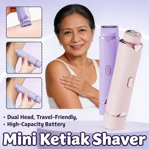 Epilator Elektrik 3 Kecepatan Wireless 360° Teknologi Cengkeram Bulu - Pencabut Bulu Tanpa Rasa Sakit untuk Wajah, Kaki, & Ketiak | Lampu LED, Perawatan Tahan 4 Minggu | Model [MODEL NAME] | Panjang [MEASUREMENT] cm