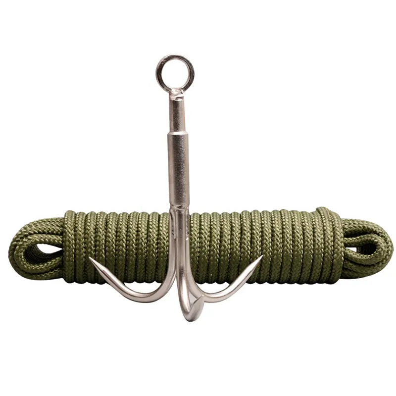 Móc khóa hàm bằng thép không gỉ, móc leo núi đa năng, móc chiến đấu, để đi bộ đường dài, cắm trại và câu cá ngoài trời, sử dụng đi bộ đường dài 4