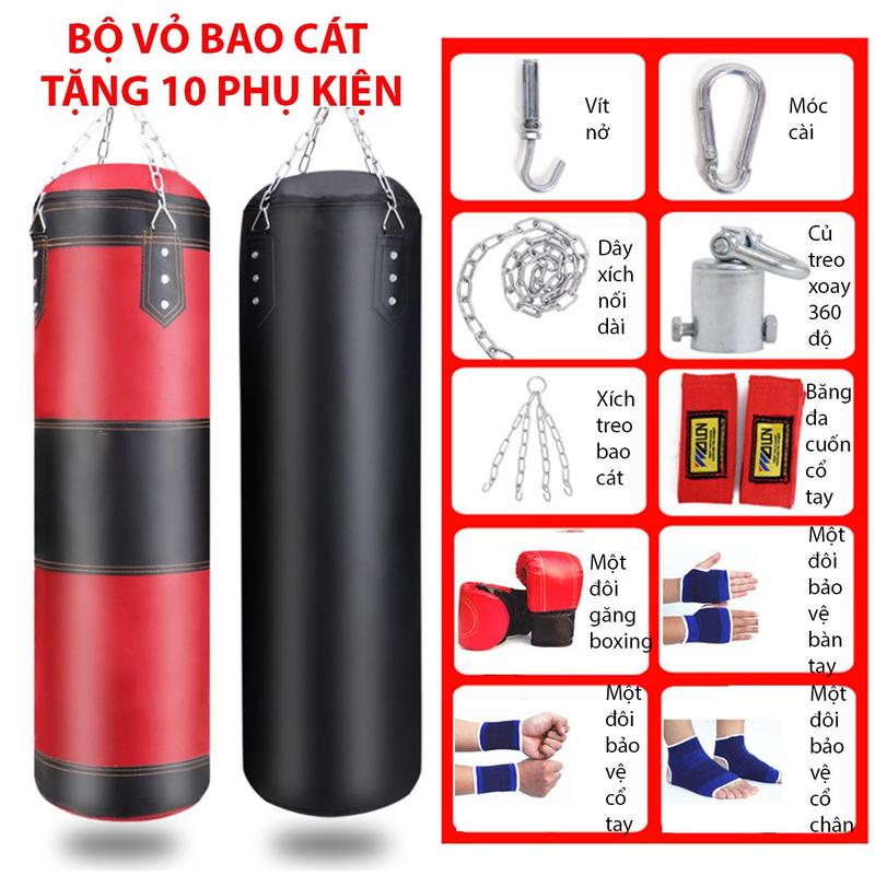 VỎ BAO CÁT ĐẤM BỐC TREO CHƯA NHỒI GIÁ RẺ NGƯỜI LỚN, TRẺ EM BOXING