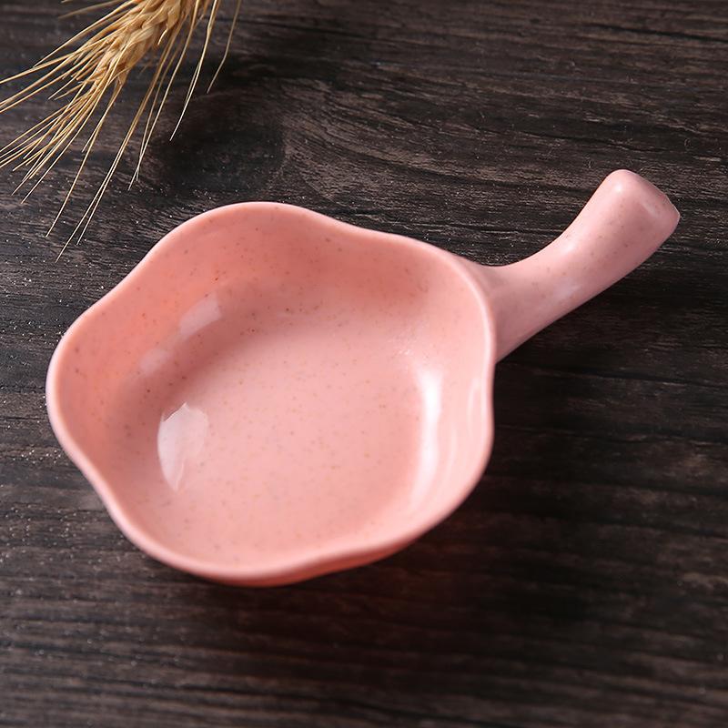 Product Introduction of Kitchen Food Sauce Dish Sauce Seasoned Mustard Wheat Grass Bowl Sauce Saucer Small Vinegar Taste Board Pink Set Cold Dishes 23
