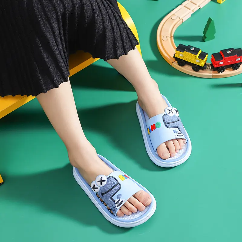 SA-B Sendal / Sandal Anak Eva Lembut Karakter Dino Lucu Non-slip 0789 1