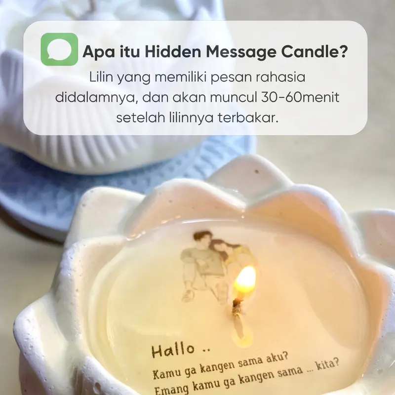 La Sheena - Hidden Message Candle Lilin Aromatherapy 2