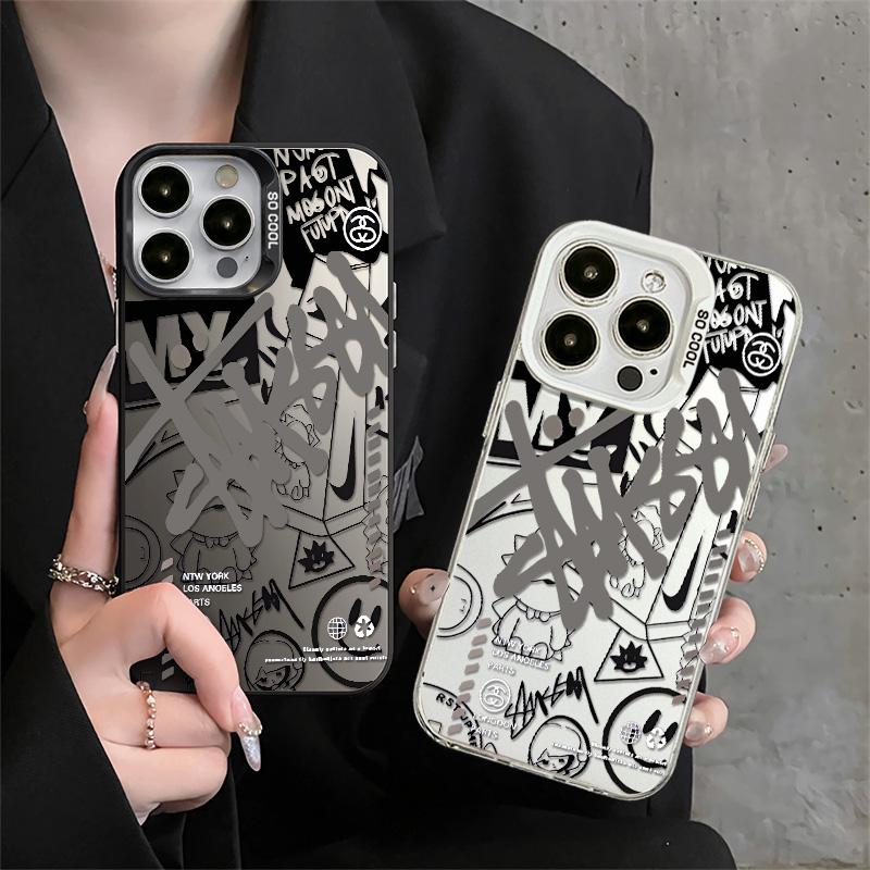 Product Introduction of Ốp Thông Minh, Họa Tiết Tiếng Anh Mặt Cười Graffiti, Thích Hợp Cho IPhone X, XS, XR, Xs Max, 14, 15, 13, 16, 11, 12ProMax, 7, 8plus, SE2020, Ốp Cứng, Bảo Vệ Siêu Chống Sốc 4