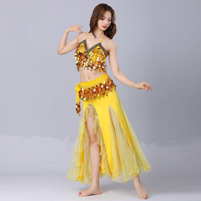 Trang Phục Biểu Diễn Cho Người Lớn Khiêu Vũ Ấn Độ, Trang Phục Biểu Diễn Múa Bụng, Váy Nữ, Bộ Đồ Ngoại Cỡ Phong Cách Sexy Và Kỳ Quặc, Năm 2024 2