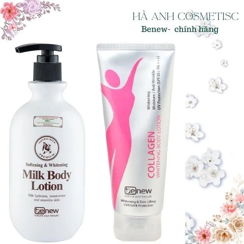 combo Kem Dưỡng Thể Trắng Da Toàn Thân Body  Benew Hàn quốc 200ml/Hộp Women  Kem Body Dưỡng Body Làm Đẹp Da