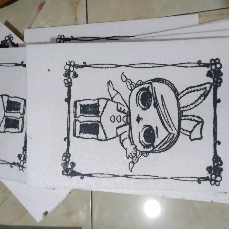 steyrofoam lukis mewarnai polos 2