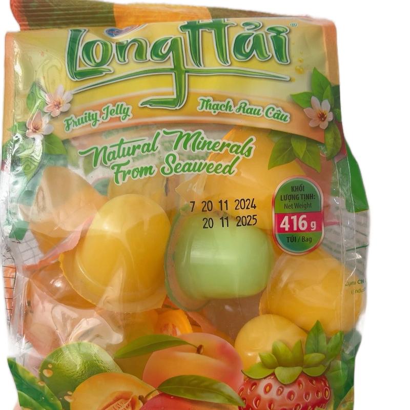 1 Gói Thạch Rau Câu Long Hải Vị Trái Cây Gói 416g Ăn Vặt Food kẹo vitamin banh keo tết