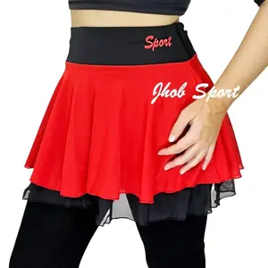 Luaran Rok Bahan Tile Jaring/Rok Tennis/Sport Mini Skirt/Rok Olahraga Wanita Tanpa Celana/NON INNER