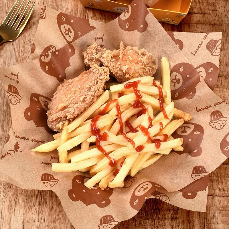 Product Introduction of Giấy Đóng Gói Bánh Sandwich, 100 Chiếc, Cấp Thực Phẩm, Không Chứa BPA, Chống Dầu, Thích Hợp Cho Bánh Mì, Bánh Mì Kẹp, Khoai Tây Chiên, Dụng Cụ Làm Bánh, Giấy Dầu 9