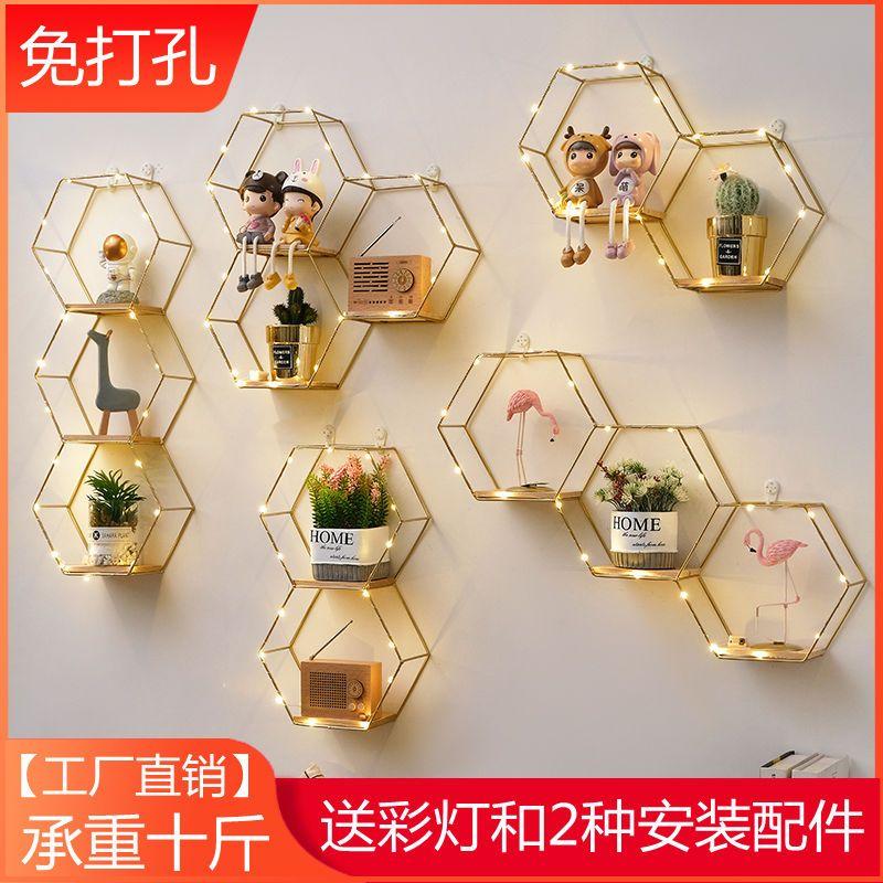 Giá Để Đồ Gắn Tường, Không Cần Đục Lỗ, Thiết Kế Tối Giản Và Sáng Tạo, Phong Cách Bắc Âu, Thích Hợp Để Trang Trí Tường Phòng Khách Phòng Ngủ Và Phòng Ăn, Giá Để Đồ Phòng Decor Đựng Sách Kệ Sách Trưng Bày Decor Phòng 1