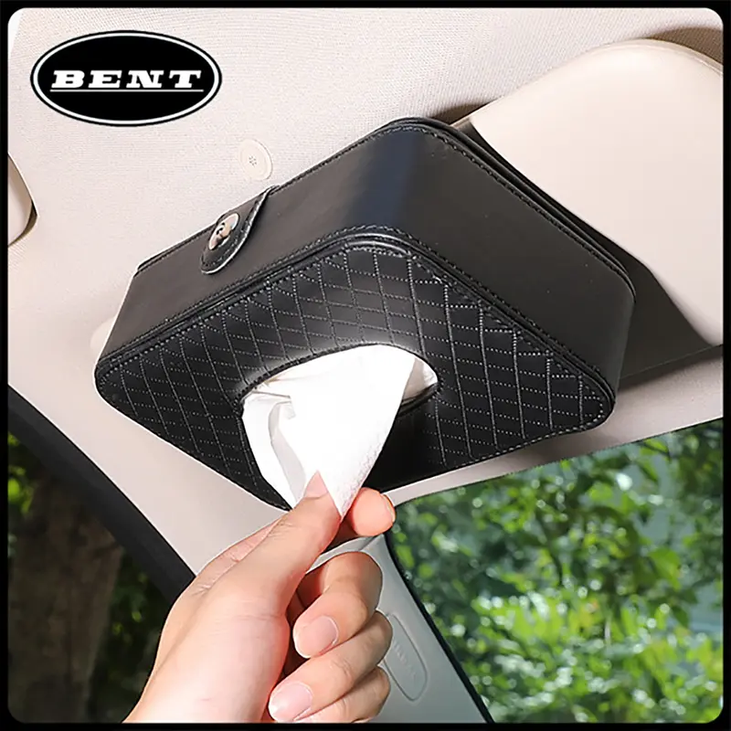 【Large】Tempat Tisu Mobil / Kotak Tissue Mobil Gantung Wadah Tisu Aesthetic Mobil Car Visor Box Organizer 0