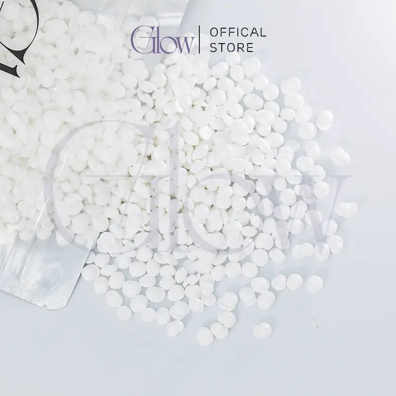 [CHE TÊN] Sáp Wax Lông Nóng Sữa Dừa Premier Cao Cấp GLOW WAXING Siêu Bám Lông Chuyên Wax Bikini, Nách, Body Tặng Que Gỗ sáp  wax 6