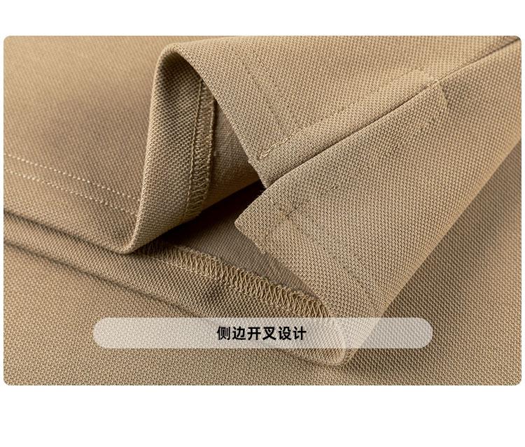 Product Introduction of Basic three colors! 290g heavy polo short-sleeved t-shirt, summer solid color loose lapel top is simple and comfortable 13