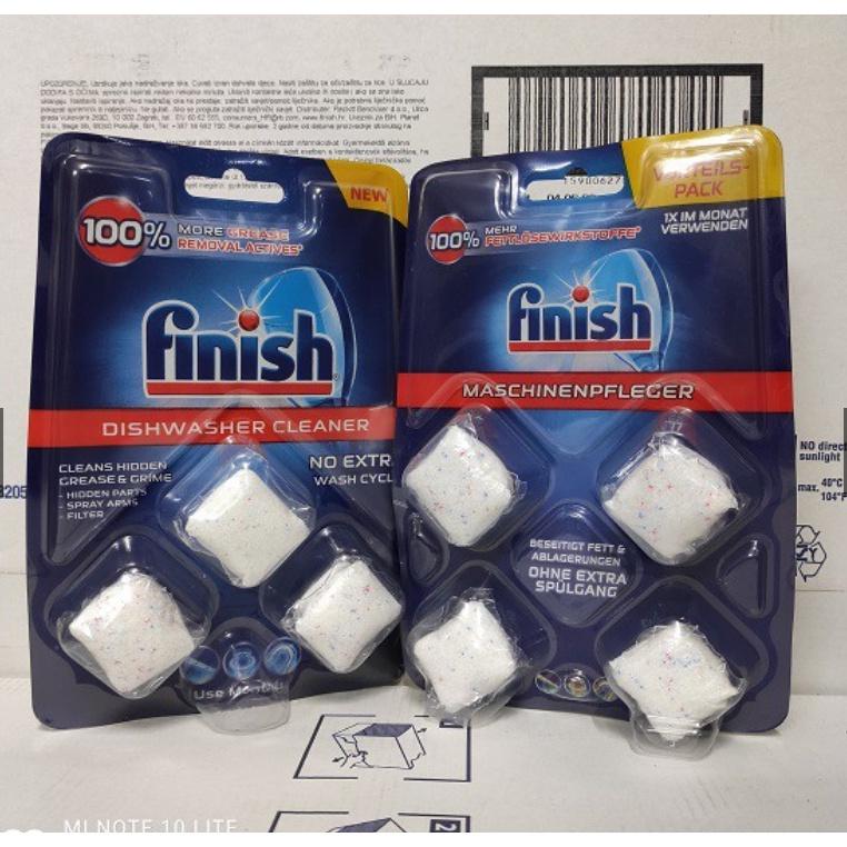 Viên vệ sinh máy rửa chén Finish Classic vỉ 3 viên 3