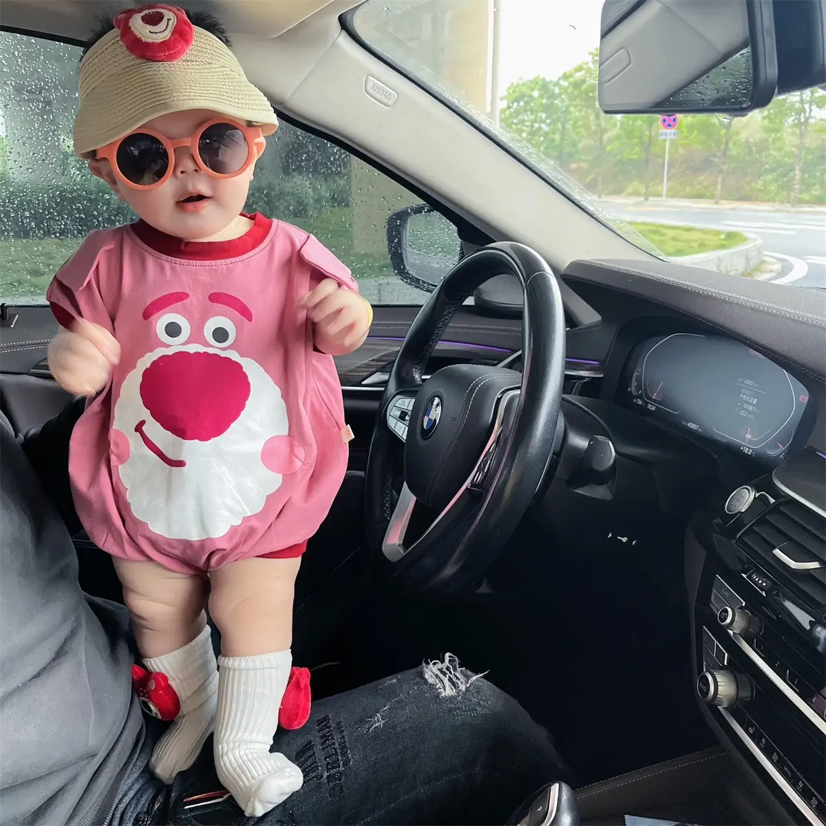 Body gấu dâu chất cotton hàng QC thoáng mát