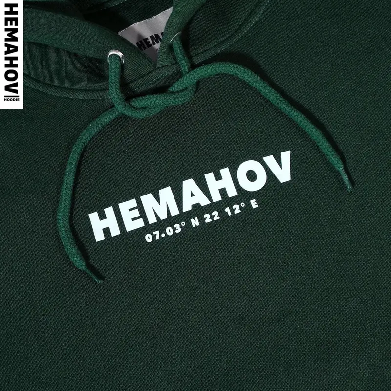 Hemahov Hoodie Jumper Soft Pria Wanita Basic Logo Fleece Fit 5